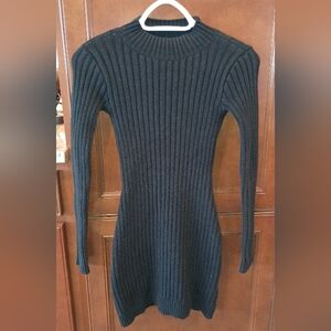 Hollister Black Textured Knit Dress